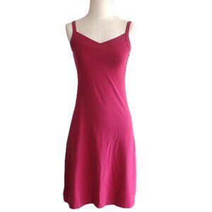 Patagonia Organic Cotton Vitaliti Dress in Maroon Red Size XS